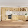 vidaXL Schrank mit Regal SKI 14 pcs Honigbraun Massives Kiefernholz