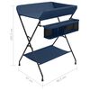 vidaXL Wickeltisch Marineblau Eisen