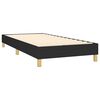 vidaXL Boxspringbett mit Matratze & LED Schwarz 90x190 cm Stoff