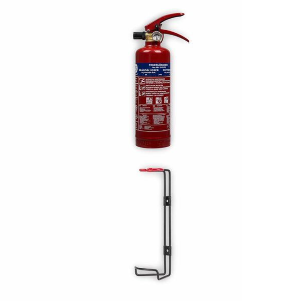 Smartwares Pulver-Feuerl&ouml;scher BB1 1 kg Klasse ABC Stahl 10.018.56