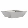 vidaXL Garten-Pflanzgef&auml;&szlig; 5 pcs Silber 50 x 50 x 15 cm Edelstahl