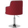 vidaXL Barhocker Weinrot Stoff