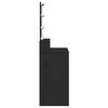 vidaXL Schminktisch mit Regal Schwarz Eichen-Optik 80 x 41 x 144,5 cm