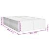 vidaXL Bettgestell ohne Matratze Schwarz 160x200 cm Stoff