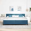 vidaXL Boxspringbett mit Matratze Dunkelblau 200 x 200 cm Stoff