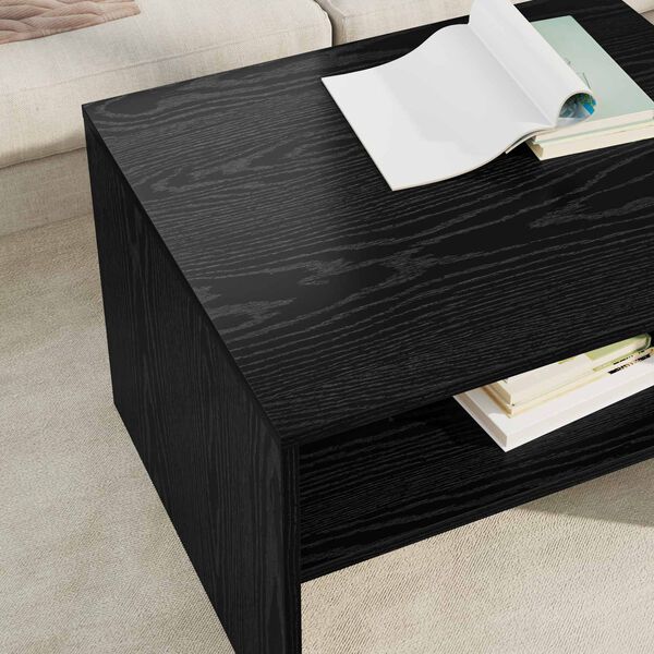vidaXL Couchtisch Schwarz Eichen-Optik 60 x 50 x 40 cm Holzwerkstoff