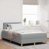 vidaXL Boxspringbett mit Matratze Hellgrau 120 x 190 cm Stoff