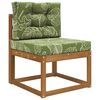 vidaXL Sofakissen f&uuml;r drau&szlig;en 2 pcs Blattdesign Polyester