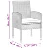 vidaXL 9-tlg. Garten-Essgruppe Poly Rattan Schwarz