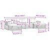 vidaXL Sofagarnituren 6 pcs Natur und Beige Massivholz Akazie
