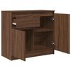 vidaXL Sideboard mit Schublade Braun Eichen-Optik 71x35x65 cm