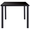 vidaXL Esstisch Schwarz 180 x 90 x 75 cm Hartglas
