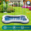 Quapas! Haustier-Sprinklermatte 140x90 cm Blau und Wei&szlig;