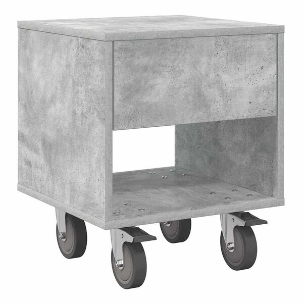 vidaXL Nachttisch Beton Grau 40,5 x 40 x 48 cm Holzwerkstoff