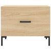 vidaXL Couchtische 2 Stk. Sonoma-Eiche 50x50x40 cm Holzwerkstoff