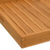 vidaXL Serviertablett 60x60 cm Massivholz Teak