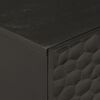 vidaXL Nachttisch Schwarz 50x33x60 cm Massivholz Mango