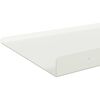 vidaXL Schwebendes Regal 2 pcs Wei&szlig; 100 x 18 x 2,5 cm Stahl