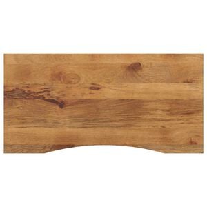 vidaXL Schreibtischplatte mit Aussparung 120x60x2,5cm Massivholz Mango