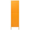 vidaXL Kleiderschrank Senfgelb 90x50x180 cm Stahl