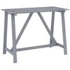 vidaXL 7-tlg. Garten-Bar-Set Grau Massivholz Akazie