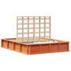vidaXL Bettrahmen Wachsbraun 140 x 190 cm Massives Kiefernholz