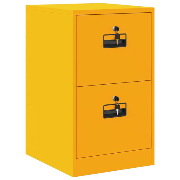 vidaXL Aktenschrank Senfgelb 44 x 50 x 106,5 cm Kaltgewalzter Stahl