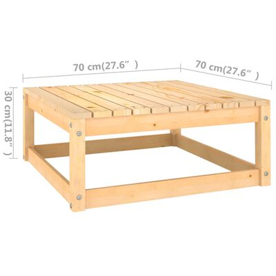 vidaXL 14-tlg. Garten-Lounge-Set mit Kissen Massivholz Kiefer