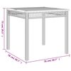 vidaXL 3-tlg. Garten-Essgruppe mit Kissen Schwarz Poly Rattan