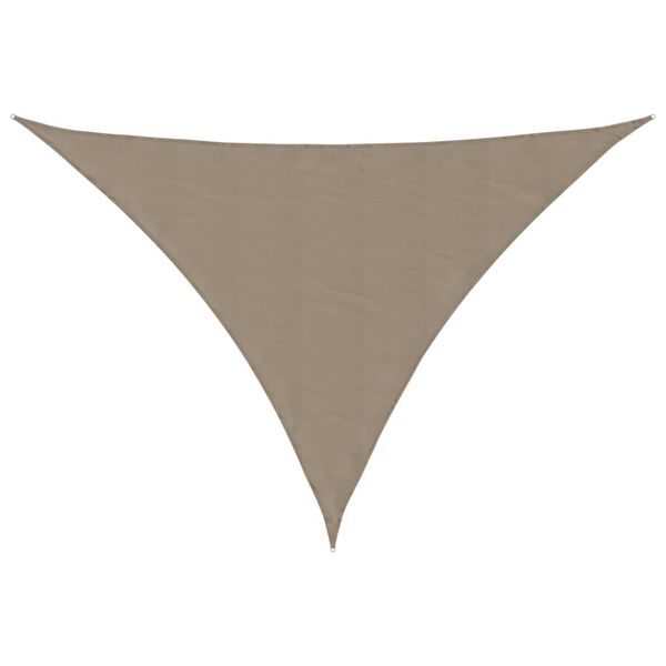 vidaXL Sonnensegel Oxford-Gewebe Dreieckig 4x5x5 m Taupe
