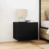 vidaXL Nachttisch 2 pcs Schwarz Eichen-Optik 50 x 39 x 41 cm