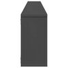 vidaXL W&uuml;rfelregale 6 Stk. Grau 100x15x30 cm Holzwerkstoff