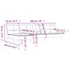 vidaXL Schlafsofa in L-Form Dunkelgrau 255x140x70 cm Samt