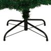 vidaXL Spiral-Weihnachtsbaum mit Beleuchtung und St&auml;nder Gr&uuml;n 150 cm