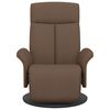vidaXL Relaxsessel mit Fu&szlig;teil Braun Stoff