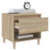 vidaXL Nachttische 2 Stk. Sonoma-Eiche 50x46x50 cm Holzwerkstoff