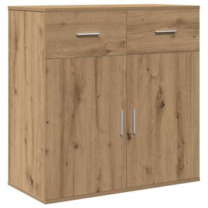 vidaXL Sideboard Artisan-Eiche 78 x 38 x 80 cm Holzwerkstoff