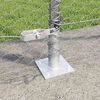 vidaXL Zaunpfosten Silber 25 x 1,5 m (36 mm Maschen) Stahl