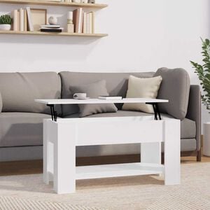 vidaXL Couchtisch Wei&szlig; 101x49x52 cm Holzwerkstoff