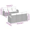 vidaXL Garten-Sofa-Set 7 pcs Grau
