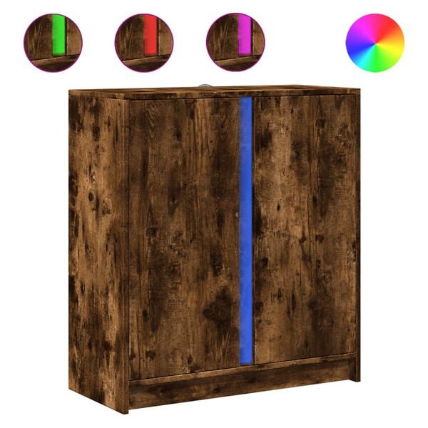 vidaXL LED-Sideboard R&auml;uchereiche 77x34x85 cm Holzwerkstoff