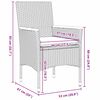 vidaXL Garten Essgruppe mit Kissen 7 pcs Beige Poly-Rattan