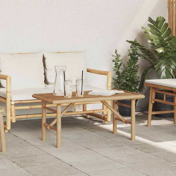 vidaXL Couchtisch Braun 90 x 50 x 43 cm Bambus