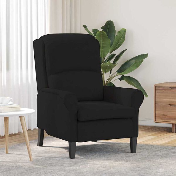 vidaXL Sessel Schwarz 76 x 94 x 102 cm Mikrofaser