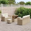 vidaXL Garten-Sofa-Set 8 pcs Beige Poly-Rattan