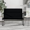 vidaXL Sitzbank Schwarz 100x64x80 cm Stoff