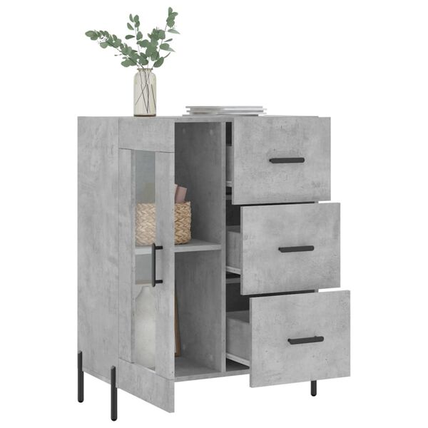 vidaXL Sideboard Betongrau 69,5x34x90 cm Holzwerkstoff