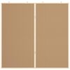 vidaXL Info-Tafel Braun 80 x 80 x 1,4 cm Massivholz Kiefer