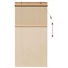 vidaXL Rollo mit Vorh&auml;ngen Braun 120 x 220 cm Bambus