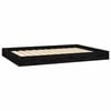 vidaXL Hundebett Schwarz 101,5x74x9 cm Massivholz Kiefer